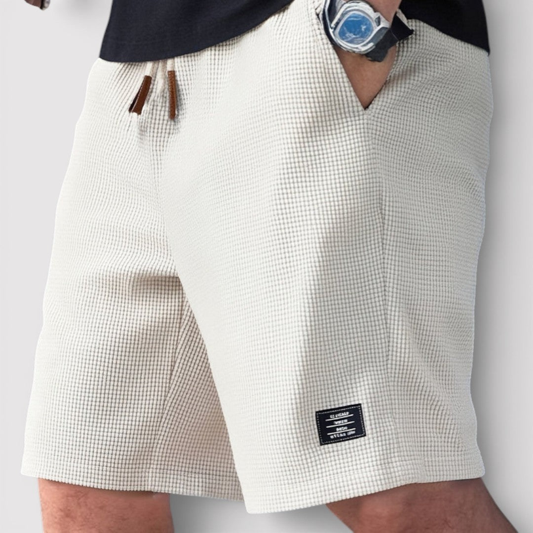 KORVIO ストレッチワッフルショーツ